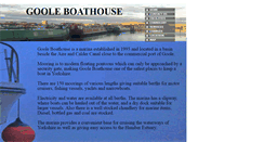 Desktop Screenshot of gooleboathouse.co.uk