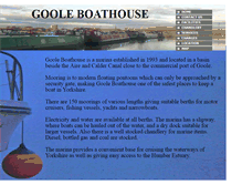 Tablet Screenshot of gooleboathouse.co.uk